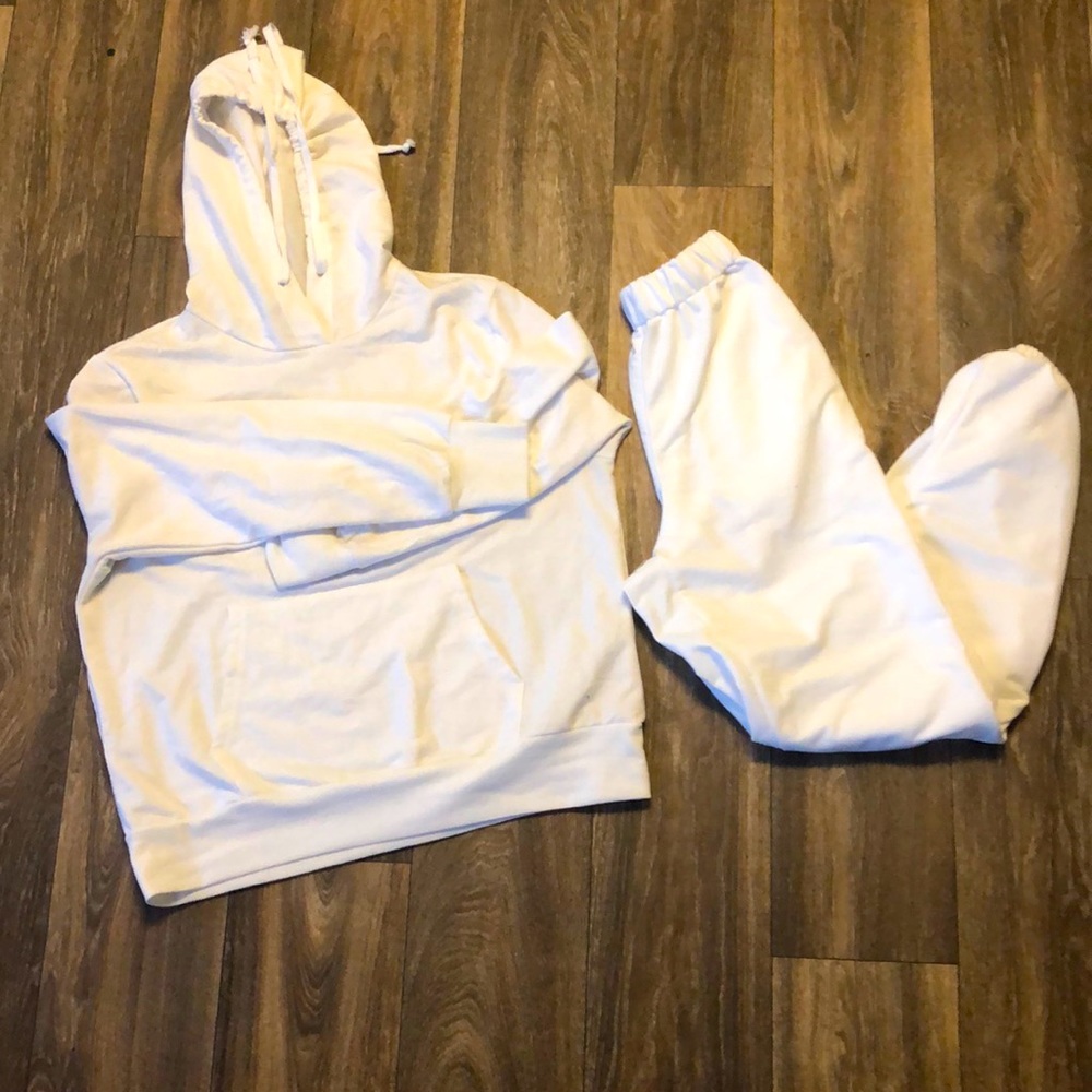 White jogger suit !